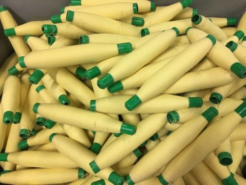 Kevlar yarn currently being spun at Culimeta-Saveguard
