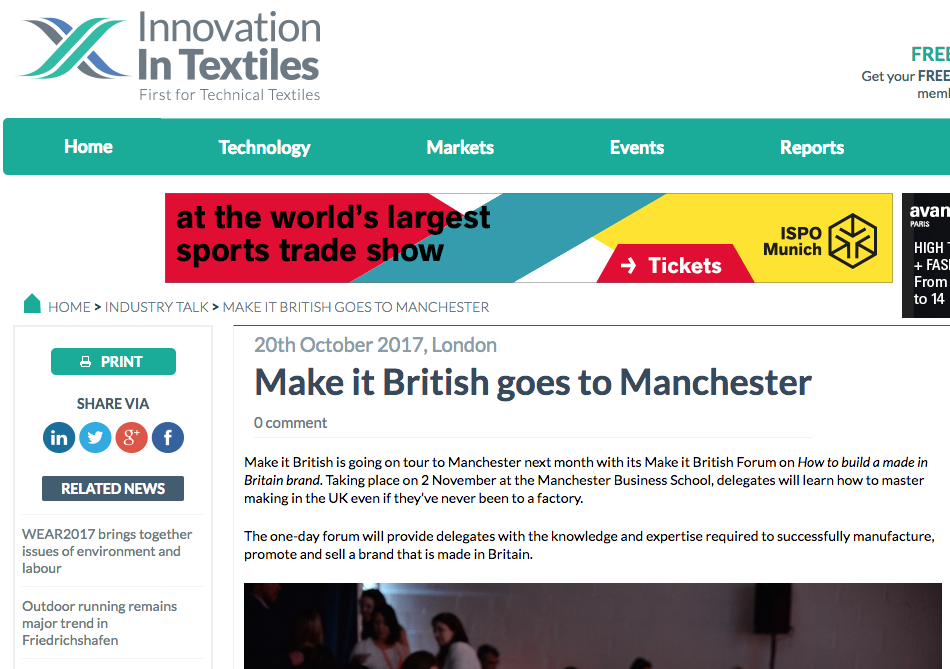 Press, Make it British Forum