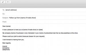 Example simple and to the point email