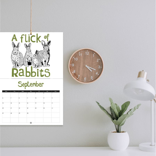 Perkins & Morley wall calendar uk-made