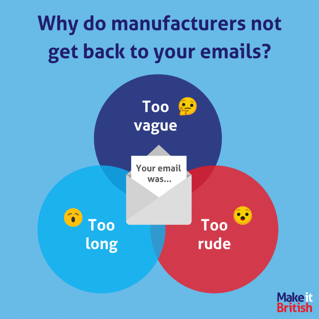 Why do manufacturers not get back to your emails?