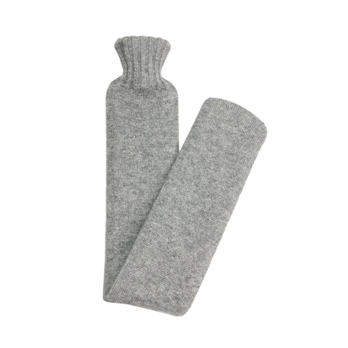 Long Cashmere Hot Water Bottle Pink and Ginger