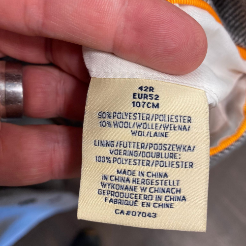 Spitalfields TK Maxx made in China wool coat, Fake it British