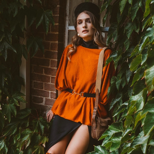 Signature Draped Poncho From Waring Brooke