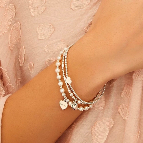 Tiara Trio Silver Bracelet Stack from Annie Haak