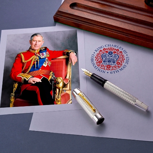 British Bespoke Pens Coronation Sterling Silver Pen