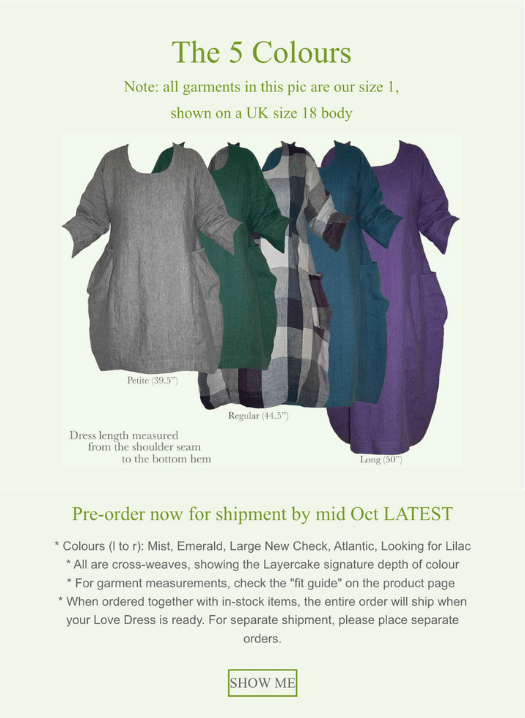 The Slow Wardrobe run fortnightly pre-orders