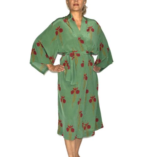 Dipii Stark Silk Dressing Gown