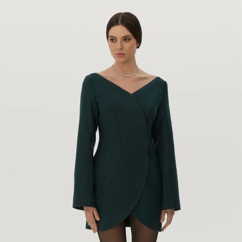 Efotlez wool blazer mini dress